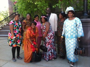 Bari pose for a picture after Mass on Sunday during Momoret 2014.